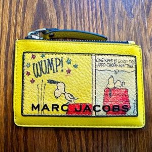 Peanuts x The Marc Jacobs Collaboration Snoopy Print Card Holder Wallet